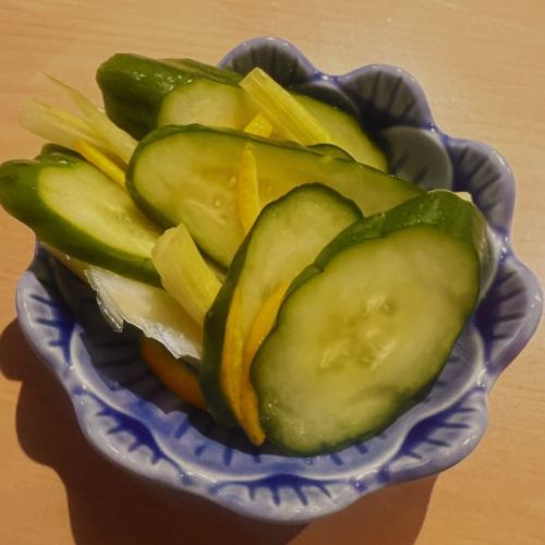 ★Cerulean cucumber, lightly pickled