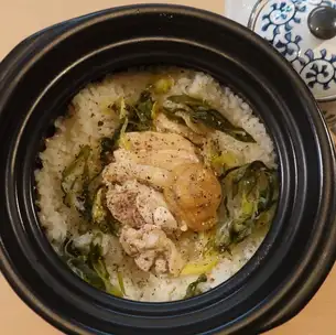 京丹波鶏と九条ネギの土鍋