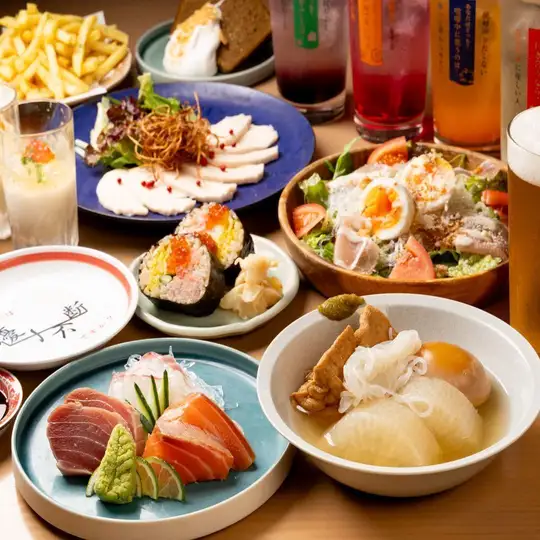 【忘年会 飲み放題120分付き】優十不断で歓送迎会コース♪ 全8品5300円→5000円