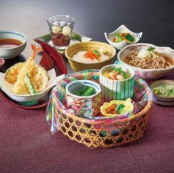 Japanese grated yam soba set