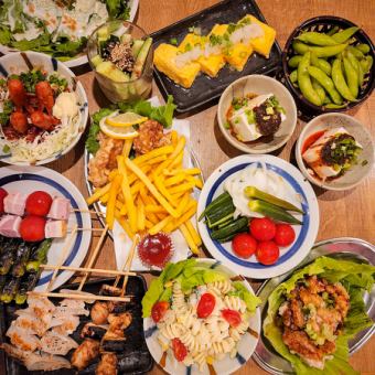 【핫 페퍼 오리지널 ★ 기간 한정】 2 시간 음료 무제한 포함 & 요리 15 품 + 모츠 냄비 5100 엔 (세금 포함)