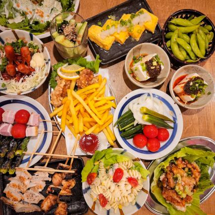 【핫 페퍼 오리지널 ★ 기간 한정】 2 시간 음료 무제한 포함 & 요리 15 품 + 돼지 치게 냄비 5100 엔 (세금 포함)