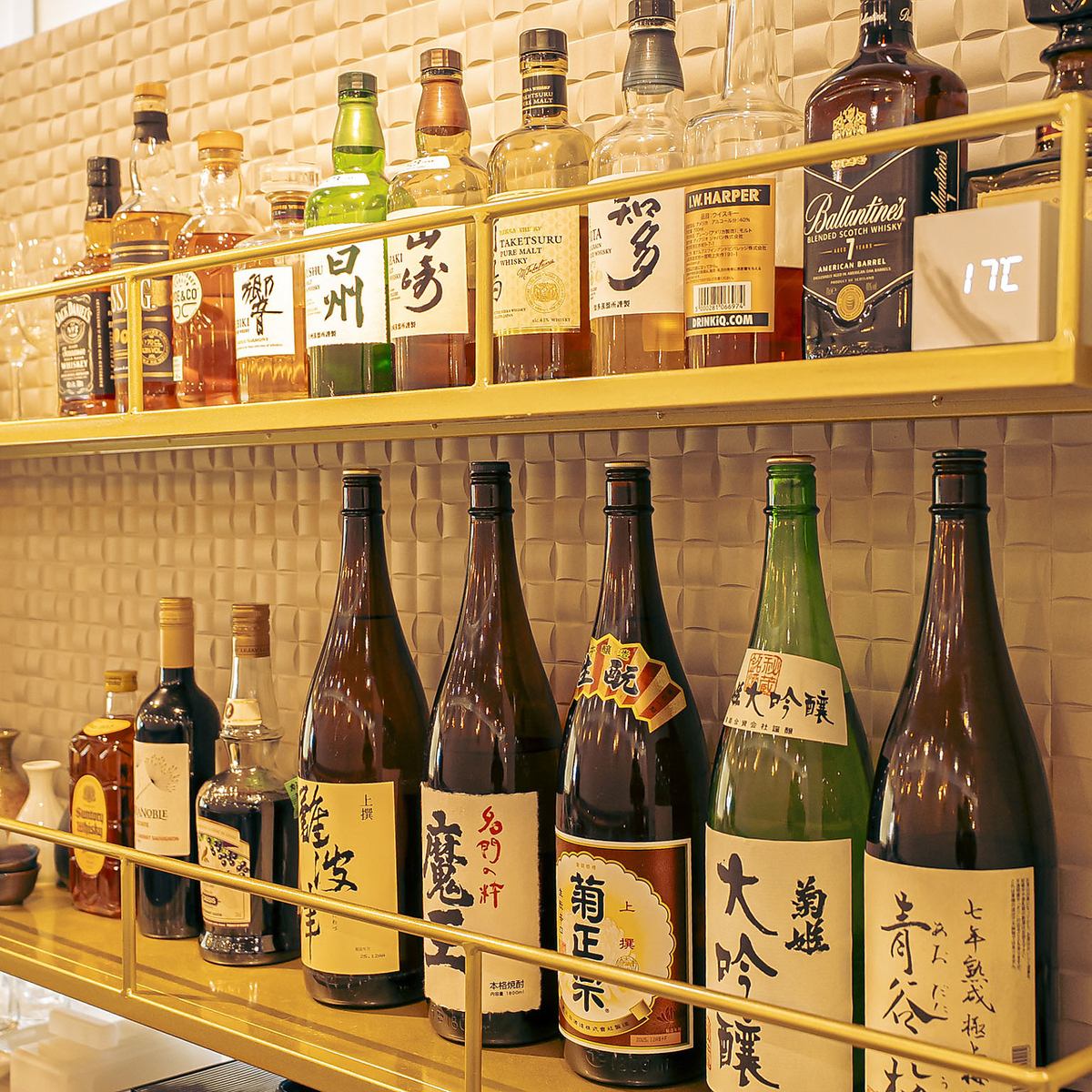 厳選した日本酒を数多く取り揃えています!