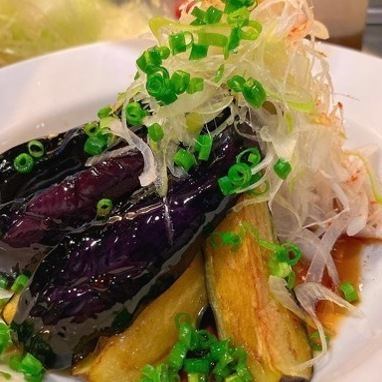 揚げナスとアサリの和風カルパッチョ