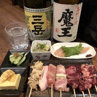 宴会にオススメ★鶏炭焼き宴会コース☆　◇全9品/￥4800