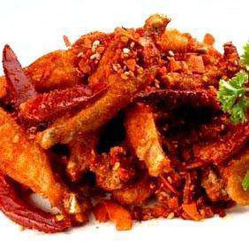 Chicken wings with chili powder