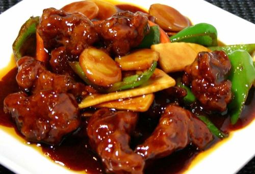 Delicious! Black sweet and sour pork