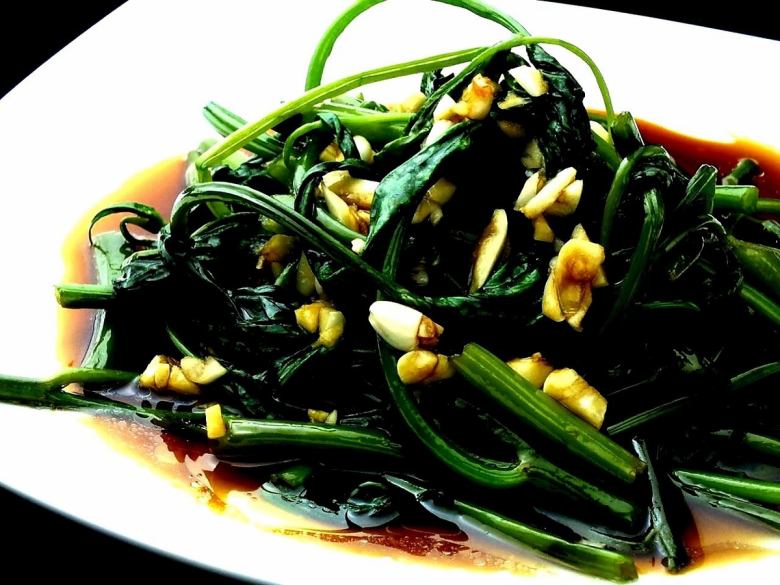 ≪Deferred! ≫ Classic! Savory stir-fried water spinach and garlic sent directly from Japan