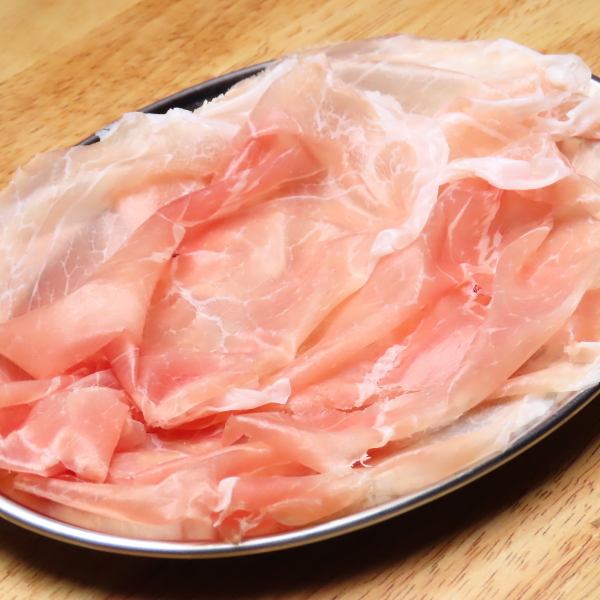 [◆◇~Sliced prosciutto ham~◇◆] Fluffy texture x Pork's unique sweetness and saltiness are in perfect harmony