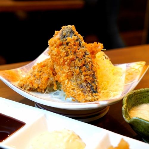 We are proud of our fried horse mackerel◎