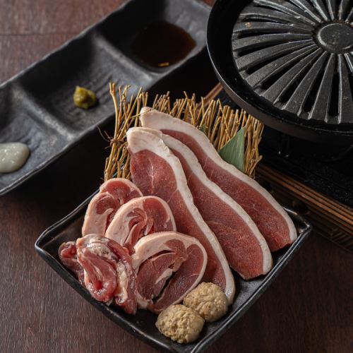[Our specialty] Assorted Kyoto duck loin, thigh, and seseri