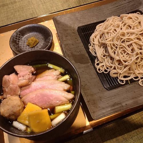 【おすすめメニュー◎】京鴨出汁つけ蕎麦 1580円(税込)