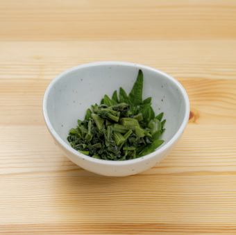 爽やかピリ辛わさび菜おひたし