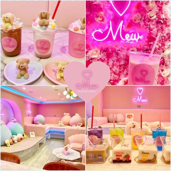 A cute space with pastel colors and neon lights ♪ Shisha and a rich cafe menu ☆