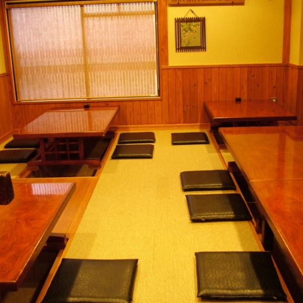 각종 연회도 가능합니다.기분 좋은 일본식 공간에서 천천히 식사를 즐기세요.
