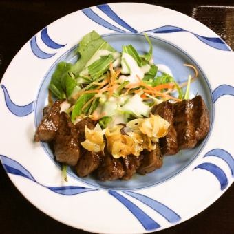 Miyoshi-style beef steak with garlic and soy sauce