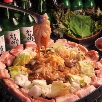 [新大久保的熱門話題] 120分鐘無限暢飲Chusam和3種菜餚，使用優惠券5,000日元 → 4,500日元
