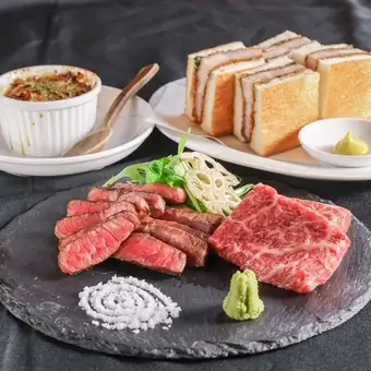 【誕生日・記念日・接待】2時間飲放付・季節のオードブルや特上黒毛和牛ステーキ等全9品7,000円