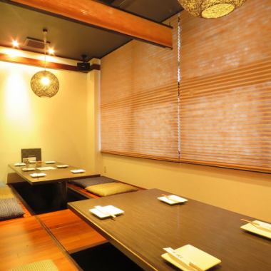 [Completely private room] ~ 2 rooms are available for digging seats that can accommodate up to 6 people! If you connect the rooms, you can accommodate up to 12 people, so it is perfect for banqueting ♪