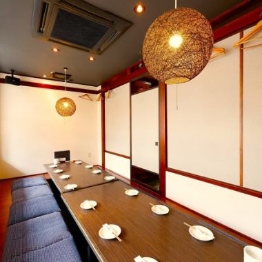 [Fully private room] We have two rooms with sunken kotatsu seating that can accommodate up to 6-7 people! The rooms can also be connected.It is perfect for banquets.