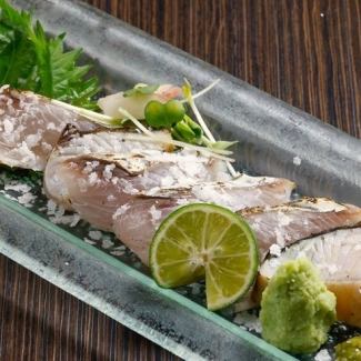 Salt-seared Spanish mackerel