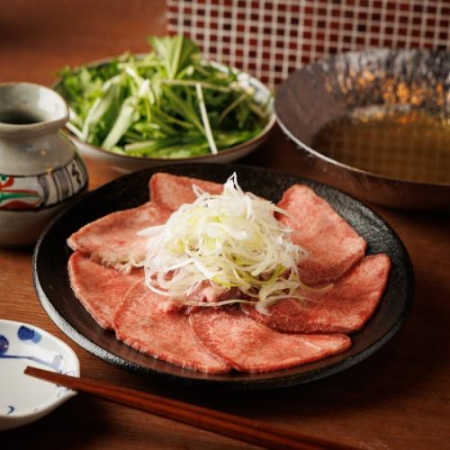 Beef tongue shabu shabu