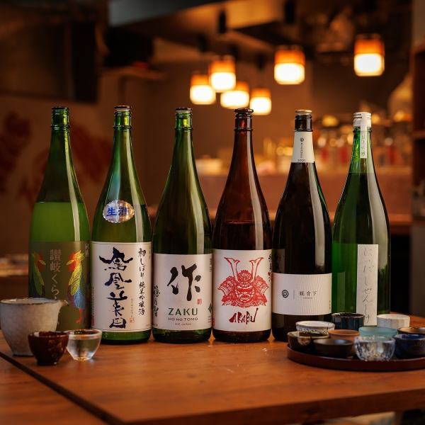 We have a selection of sake from all over Japan.