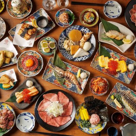 《2 hours all-you-can-drink included》【5,000 yen 8 dishes/challenge course】A hearty plan where you can enjoy oden, shabu-shabu, and more