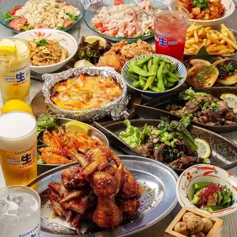 【平日は飲放3時間!】食べ飲み放題メニュー120分《全70種類》4000円→3000円(税込)