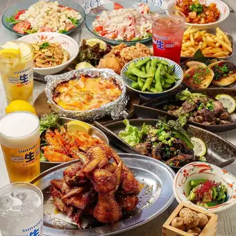 【平日は飲放3時間!】食べ飲み放題メニュー120分《全125種類》5000円→3500円(税込)