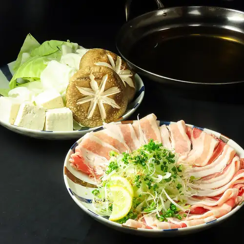 鹿兒島特產:黑豚豬肉涮涮鍋(一人份)
