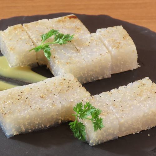 湯来名物　子持ちこんにゃくステーキ