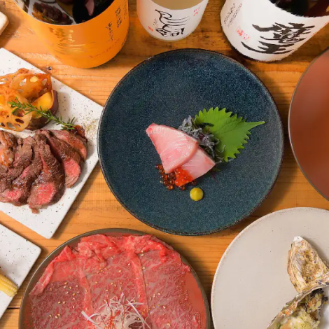 Zen no Tote Oki! Luxury Premium Course / 9 dishes for 7,000 JPY (incl. tax) <120 minutes all-you-can-drink included>