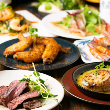 【月～木はお得！】『海鮮、串揚げ、鉄鍋ごはんスタンダードコース』100分飲み放題付/10品5500円