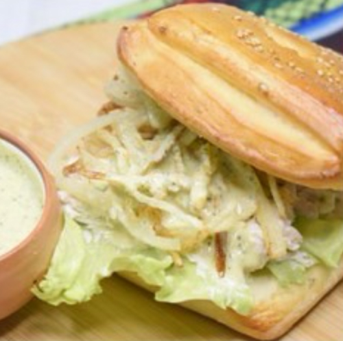 Pan con pollo