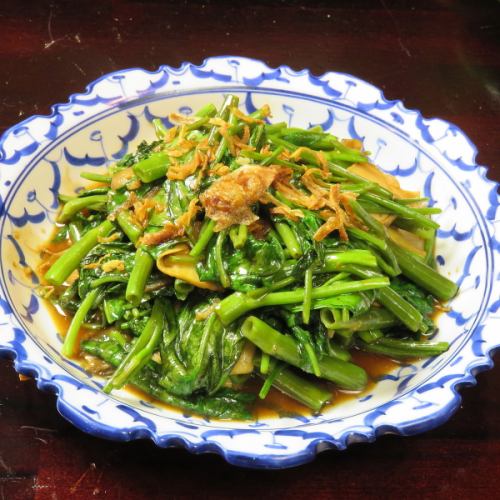 空芯菜のファイヤー炒め