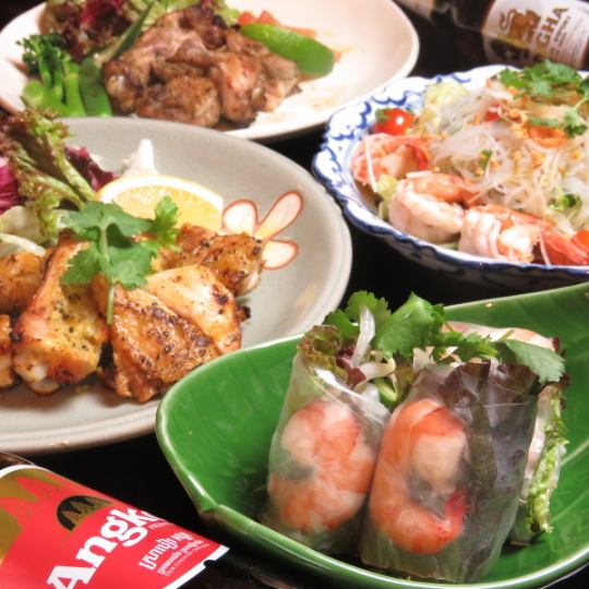 女子会・デートにもおすすめ◎【ＴＲＩＳＡＲＡコース（8品）料理のみ2900円】