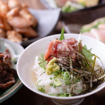 【迷ったらコレ】鶏刺し×タタキ×知覧鳥今治焼きビール飲み放題付ボリュームコース5000円