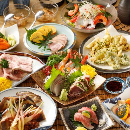 [Limited to 3 groups per day] Large volume including 11 standard dishes! 4,500 yen ⇒ 3,500 yen with all-you-can-drink for 3 hours