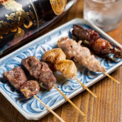 Assorted yakitori (five)