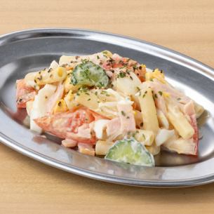 Ham and egg macaroni salad