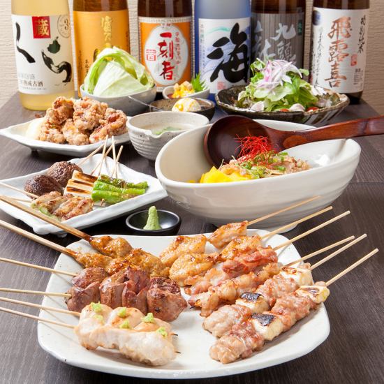 Atmosphere in the store ◎ We offer domestic brand chicken dishes and special sake.