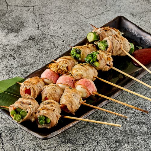 野菜巻き盛り合わせ6種