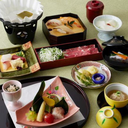 選べる小鍋懐石【牛しゃぶ】『かえで』◇全9品◇5,500円(税込)
