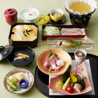 選べる小鍋懐石【つゆ豚しゃぶ】『けやき』◇全10品◇6,000円（税込）