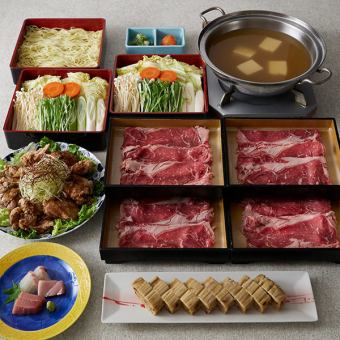 Domestic beef shabu-shabu course "Kiso" 5,500 yen (tax and service charge included)
