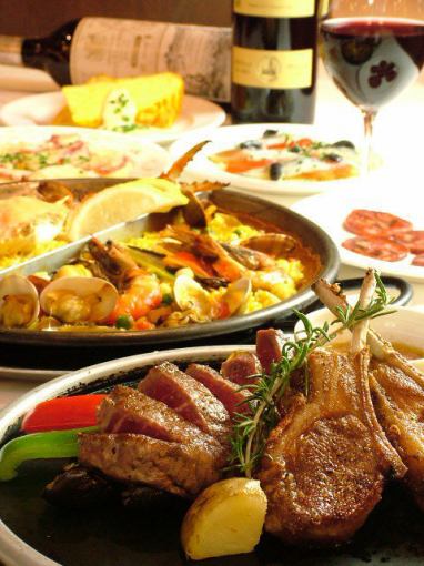 Stone Grilled Steak + Special Bouillabais Party course 9 items + 2 H with all you can drink 7,300 yen (tax included)