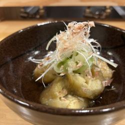 冷やし焼き茄子