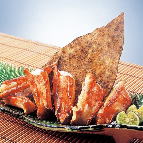 Grilled king crab