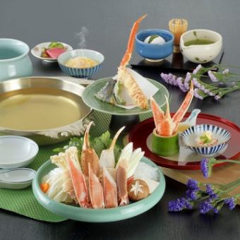 Signature dish: Crab Sukiyaki Course [Tsuki no Shizuku] 6 dishes total 7,150 yen (tax included)